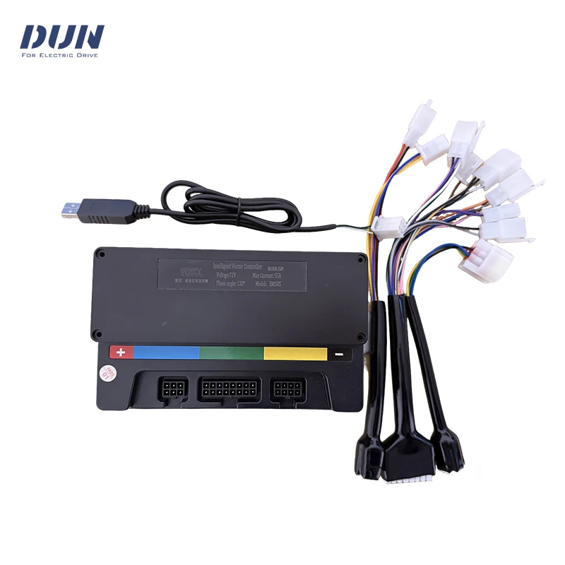 48V-72V 1000W 55KPH qs90 BLDC Mid-Drive Motor with Votol EM50s Controller and DKD Speedometer & Throttle kits