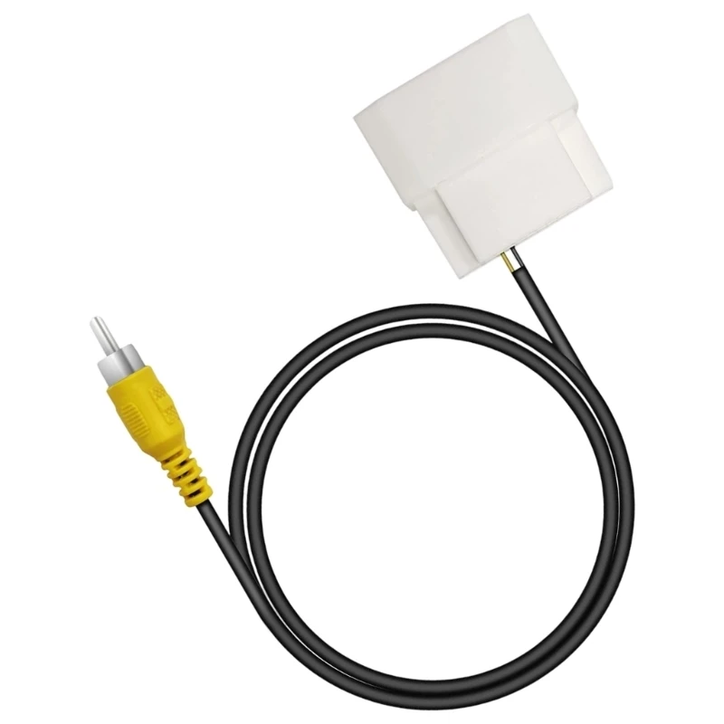 Vehicle Plug to Video Adapter Cable for Reverse Camera Integration on Automobile 2007-2012 Radio Fitment Use H8WE