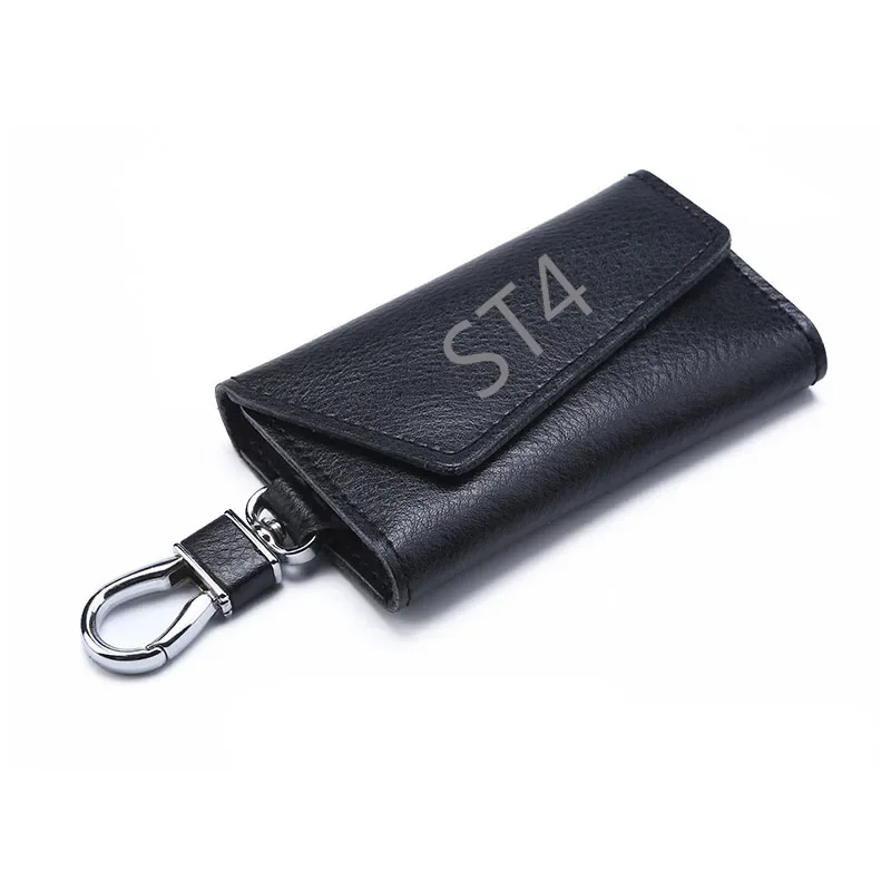 3D cowhide Key key case Holder Chain Collection Keychain for ST4 S ABS ST 4  Motorcycle Badge Keyring