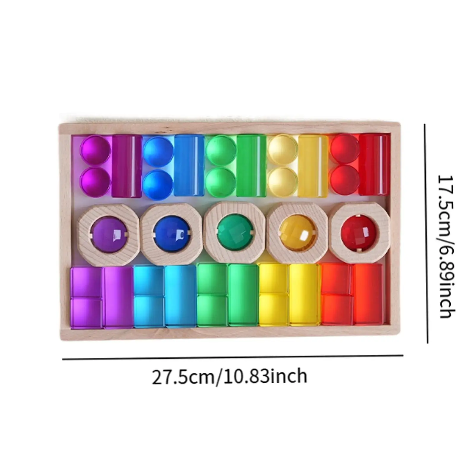 Rainbow Building Cubes ของเล่นเพื่อการศึกษาโปร่งใสสีเรียบ Persception ซ้อนเกมสําหรับเด็กชายหญิงเด็กของขวัญ