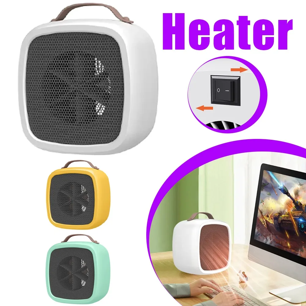 

Space Saving Mini Heater Ceramic Tabletop Portable Heater For Office Desk Home Bedroom Small Room Personal Safe Heating 1 Pcs