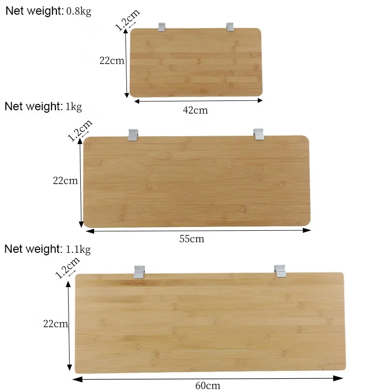 IGT Table Extension Side Board 12mm Bamboo Camping IGT Table Side Extension S M L Size Board Outdoor IGT Table Accessories