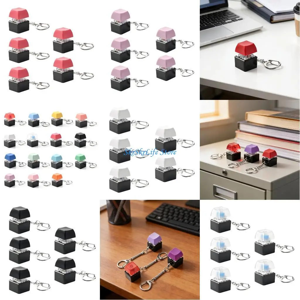 

E65E Механические переключатели Тестер Портативная игрушка для снятия стресса Непоседа для ежедневного использования