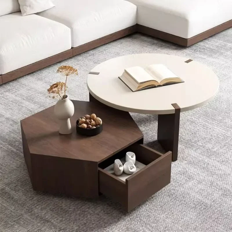 

Hardcover Nordic Coffee Table Aesthetic Floor Ornaments Multifunction Coffee Table Glam Storage Tavolini Da Salotto Furnitures