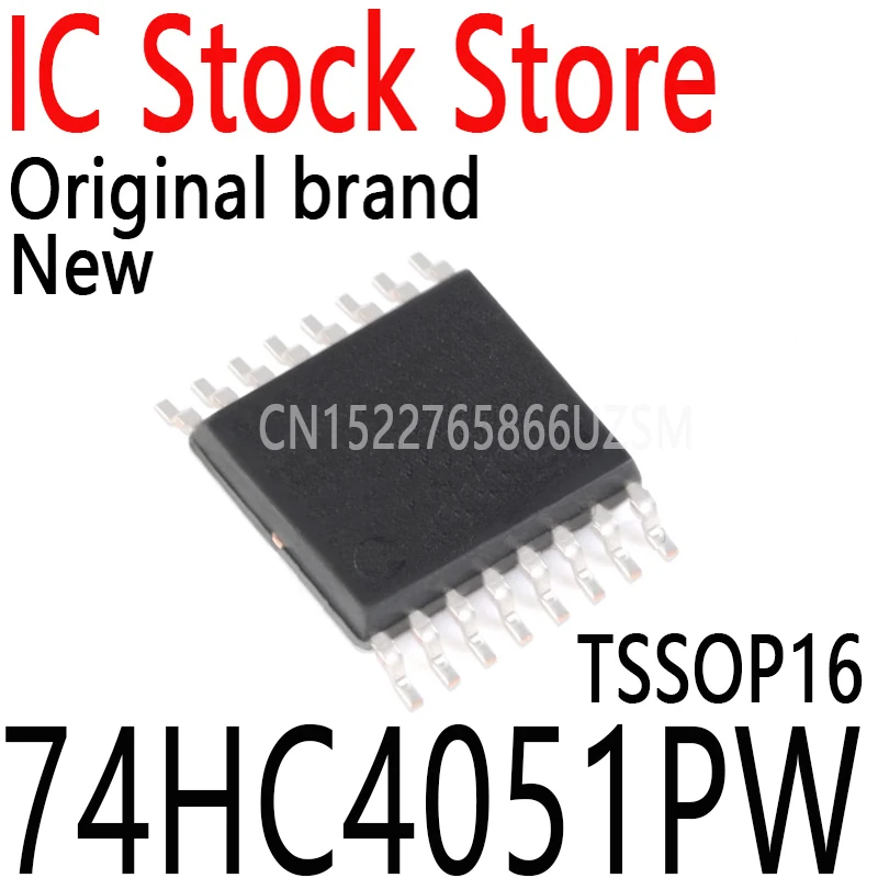 10PCS~100PCS New and Original 74HC4051 TSSOP16 HC4051 Analog Multiplexer Signal Separator Patch IC 74HC4051PW