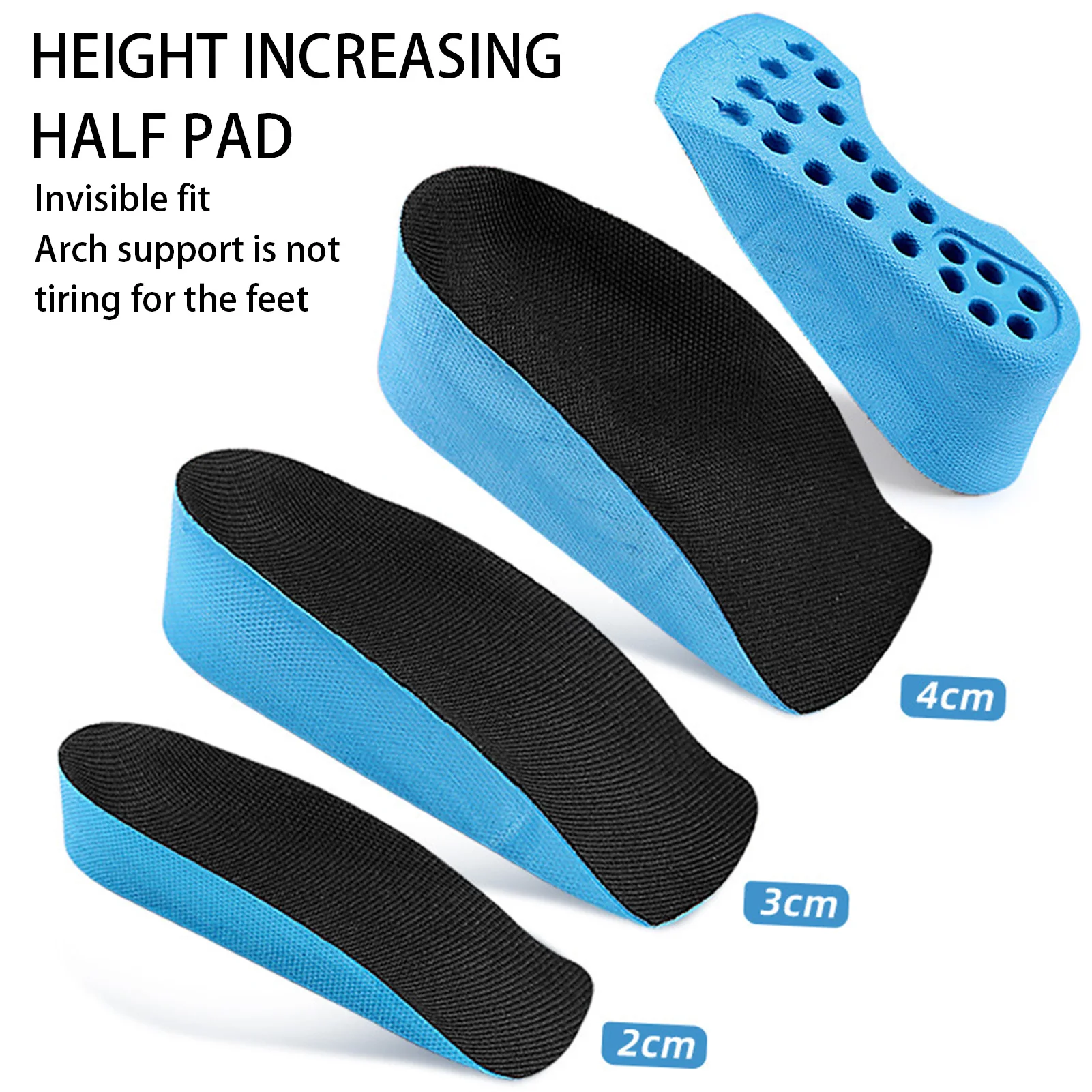 

Breathable Heightening Insole Comfortable & Breathable EVA Shoes Insole Suitable for Most Style of Shoes
