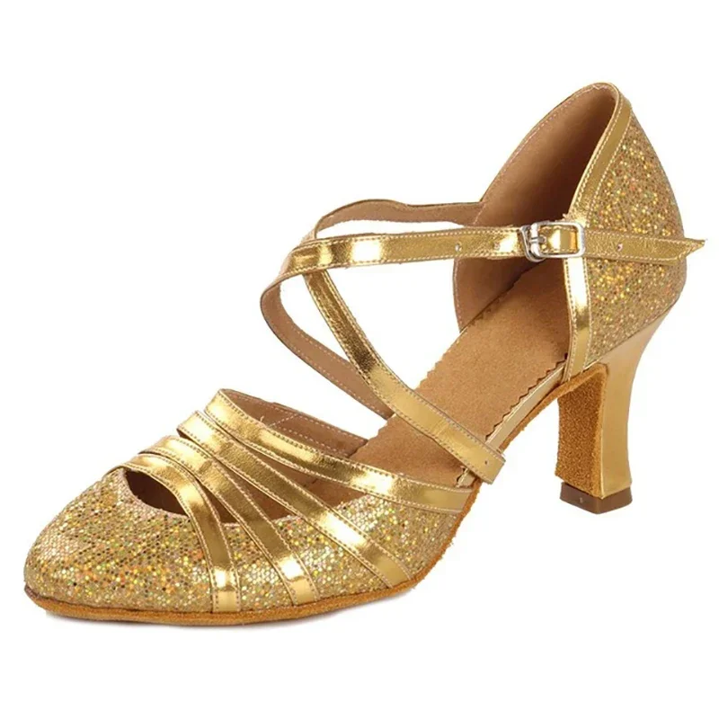 CLYFAN chaussures de danse de salon femmes paillettes chaussures de danse modernes Salsa salle de bal Tango chaussures latines