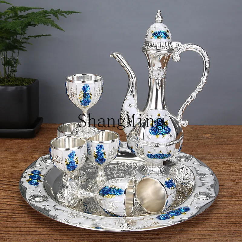 

PYH exquisite wine set court style home ornament restaurant hotel classic creative wine glass pot gift