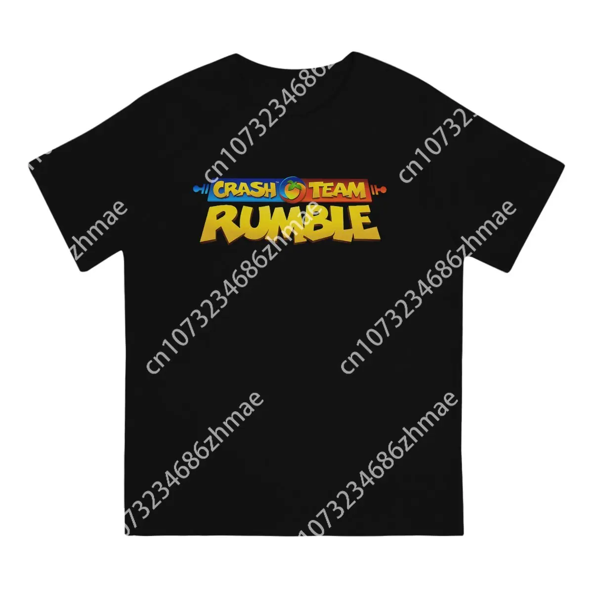 Men Team Rumble Game Icon T Shirts Crash Team Rumble Game Pure Cotton Tops Funny Short Sleeve Crew Neck Tees Graphic T-Shirts