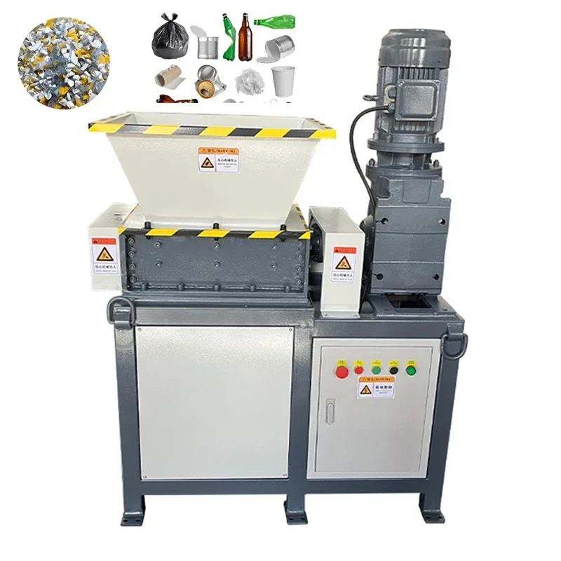 Industrial Electric Shredder  Large Foam Wood Carton Crusher Metalworking   380V Plastic Scrap Metal Impact Shredded Machine