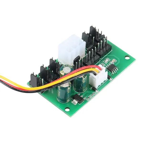 1 шт., контроллер скорости вентилятора для компьютера, DC12 в