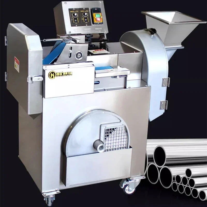 Multifunctional electric vegetable cutting machine, commercial fully automatic vegetable and potato slicing, dicing, shredding