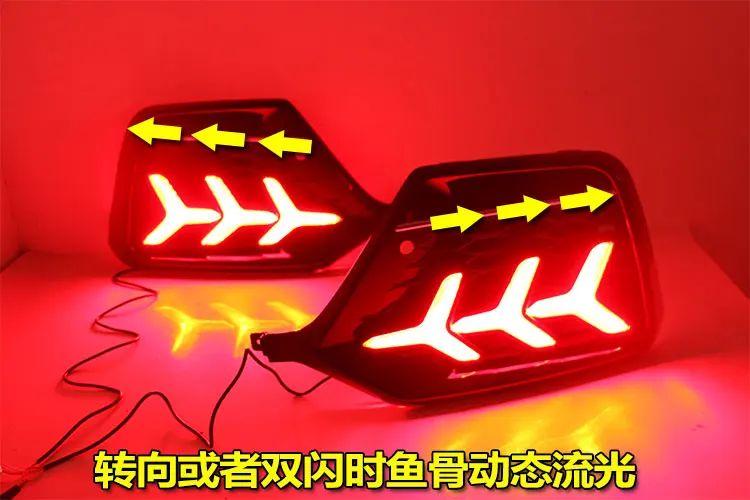 Dynamic hatch-back Car Bumper Tail Light Civic Taillight 2020~2022y LED Car Accessories Taillamp Civic Rear Light Fog