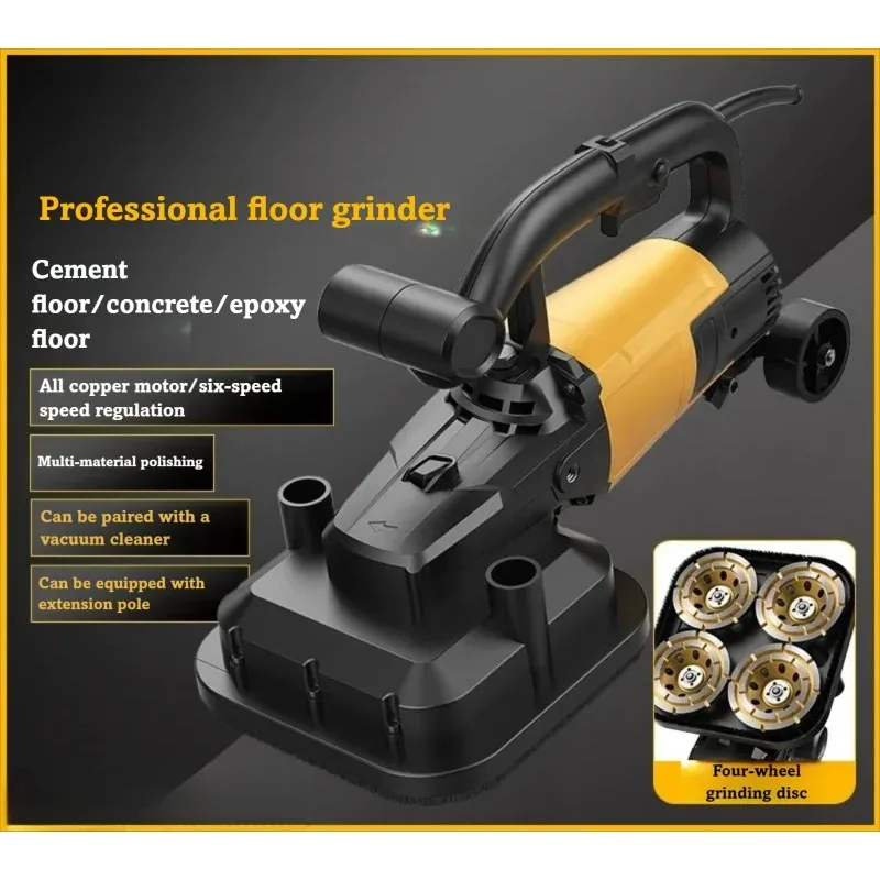 Dust-free Concrete Cement Floor Epoxy Floor Grinder Terrazzo Polisher Ground Refresher