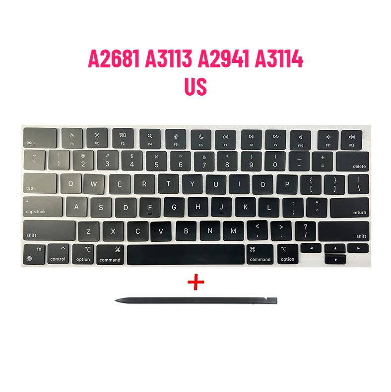 Lapto A2442 A2485 A2681 A2779 A2780 Keycaps Keys Key Cap Set for Macbook Pro M1 M2 M3 14