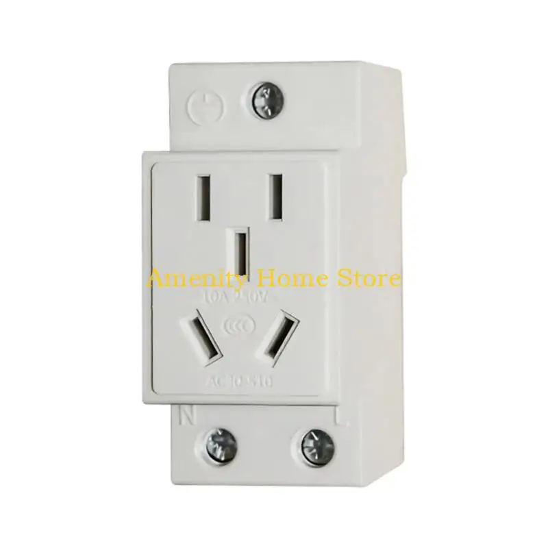 F26C DIN Rails Socket DIN Rails Mounted Power Outlet With 10A 16A 25A Option And Flame Retardant ABS Housing for Industry