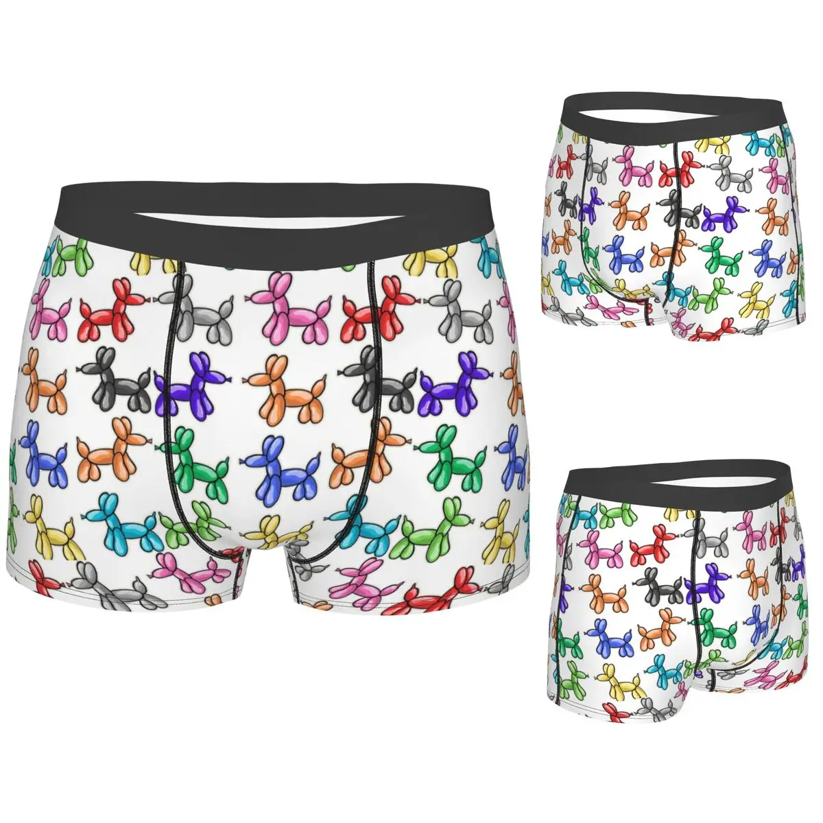 

Boxer Underpants Shorts Balloon Dogs Panties Men's Breathable Underwear for Homme Man Boyfriend Gift