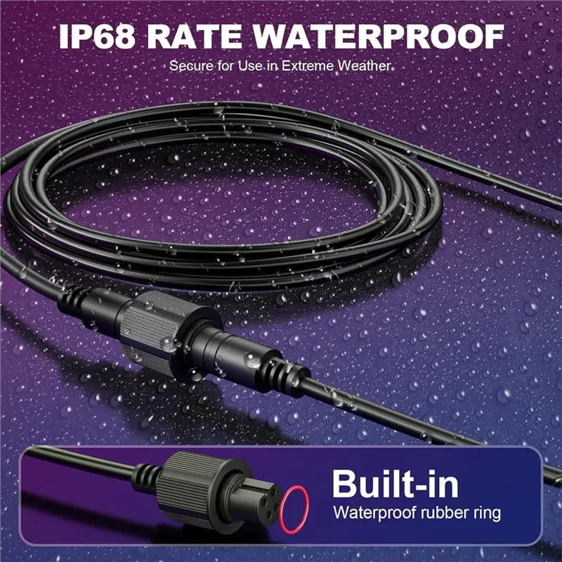 10FT Extension Cable for Govee Outdoor Flood Lights 2 and Spot Lights,Waterproof 4Pin Extension Cord Compatible with Govee H7057 H7058, H7062 H7060,for Patio, Backyard, Balcony, etc 10FT Extension Cable for Govee Outdoor Flood Lights 2 and Spot Lights,Waterproof 4Pin Extension Cord Compatible with Govee H7057 H7058, H7062 H7060,for Patio, Backyard, Balcony, etc