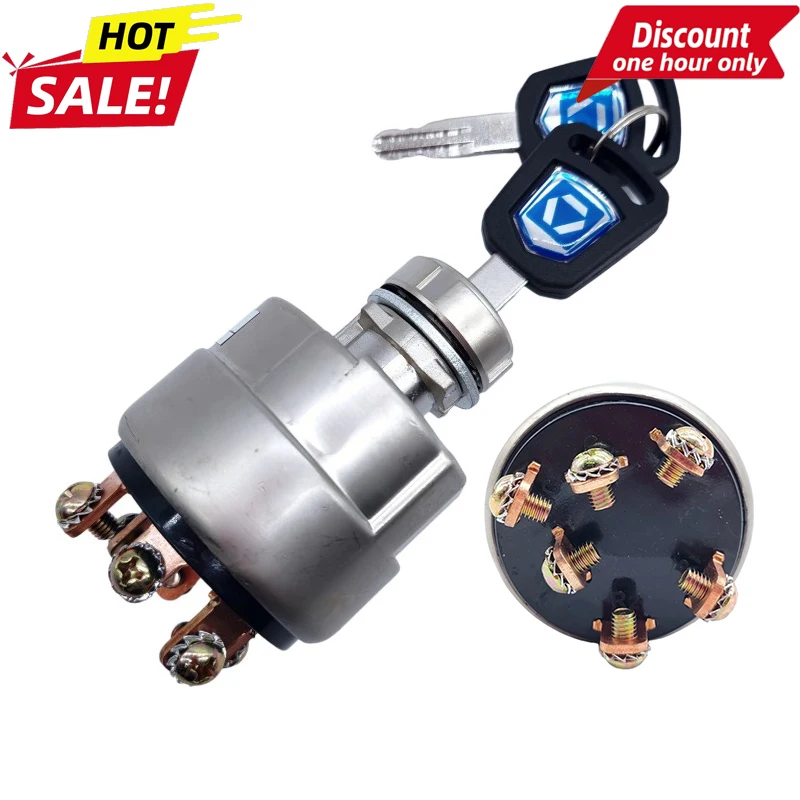 

Start Switch Start Lock JK406C 803002437 24V FOR XCMG Excavator XE17/60DA/75/135/200/215/235DK