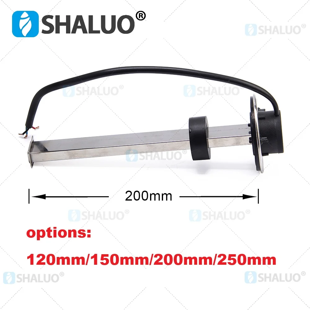 120MM 200MM 250MM Oil Float Fuel Level Sensor Automobile Motorcycle Linear Tank Fuel Sensor 106.7 to 6.7 Ohms Generator Parts
