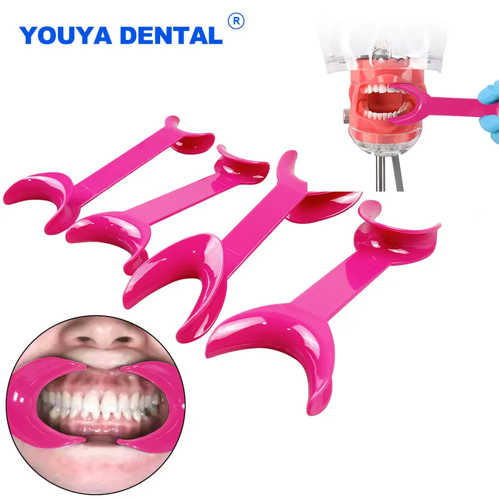 

4pcs Double Head Autoclavable Mouth Opener T-Shape Intraoral Cheek Orthodontic Teeth Mouth Opener Lip Retractor Materials