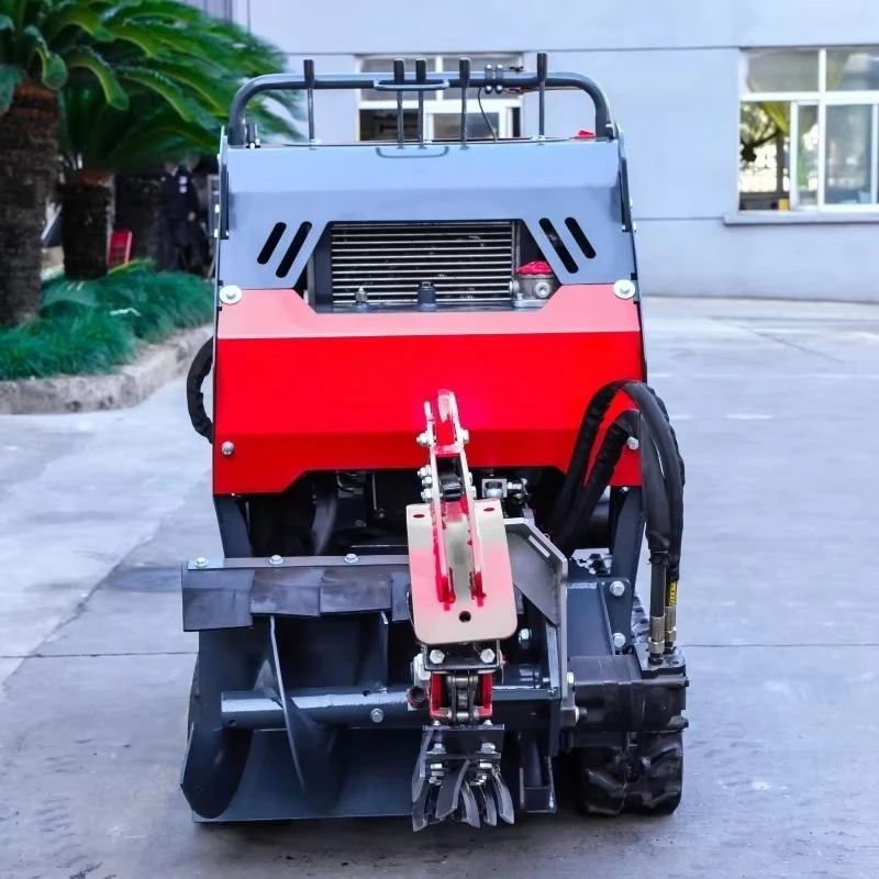 Crawler Agricultural Forestry Rotary Tillage and Digging Machine Tiny Trencher for Rough Road