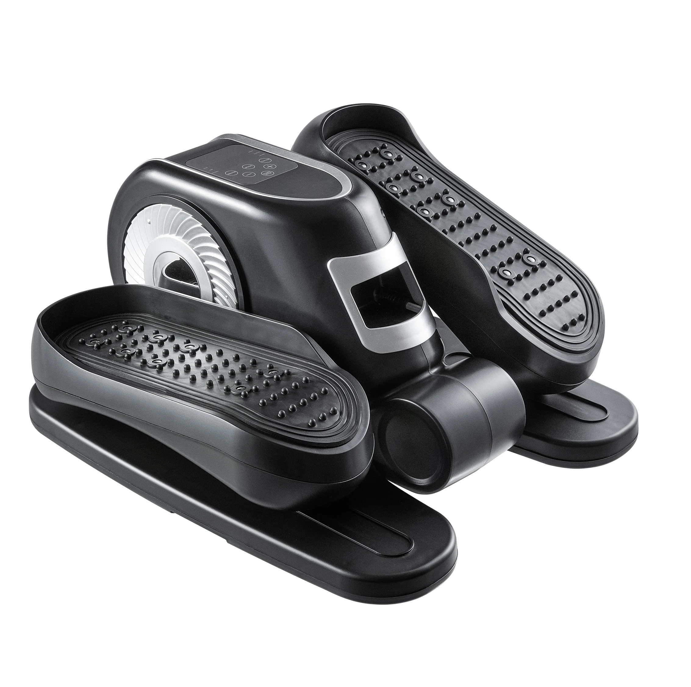 Elliptical Trainer LED Display 12-Speed Adjustable Remote Control Quiet Operation Steel Construction