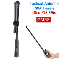 ABBREE  GMRS Ham Two Way Radio SMA-Female Foldable CS Tactical Antenna 462MHz-467MHZ Compatible with GMRSWalkie Talkie