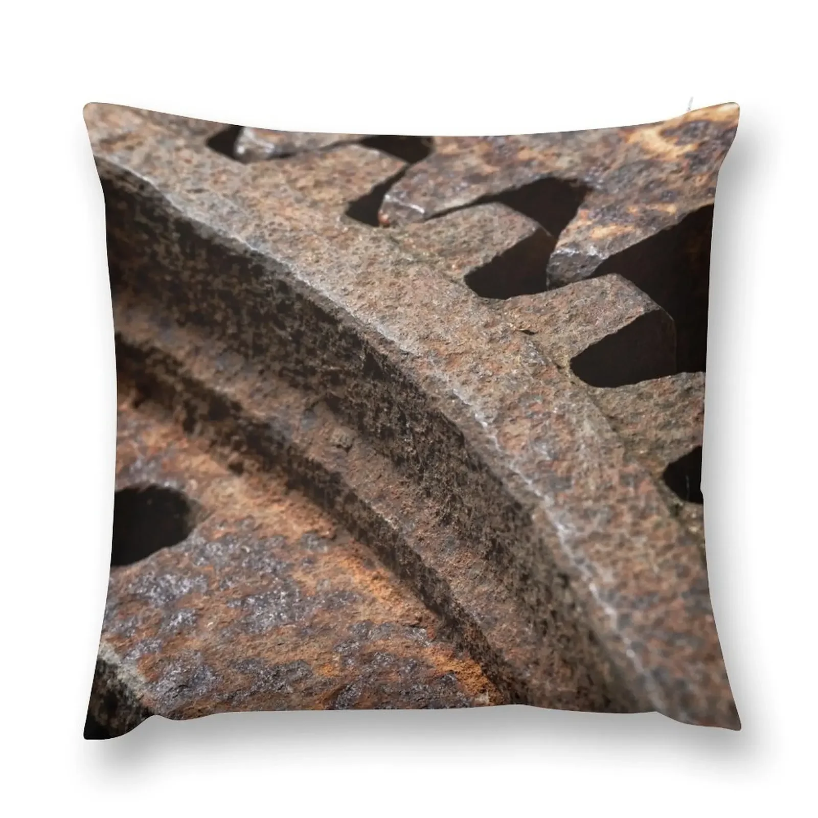 Old and rusty cogwheels Throw Pillow New year Christmas Cushion For Home pillow