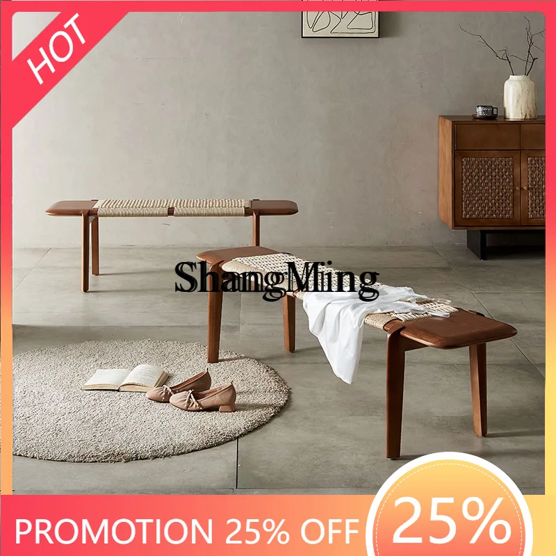 

SM bedroom home try shoe stool foot pedal couch bedside bench clothing store stool