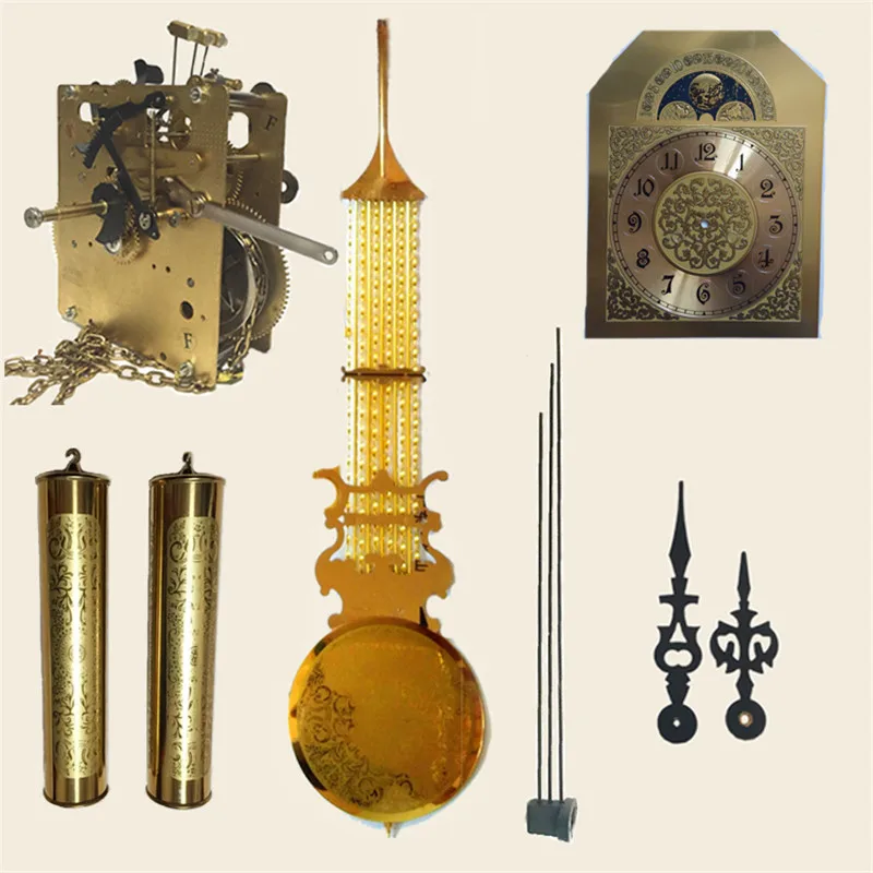 Mechanical Floor Clock Accessories DIY Handmade Clock Parts Handmade Wooden Pendulum Hammer Zipper Clock