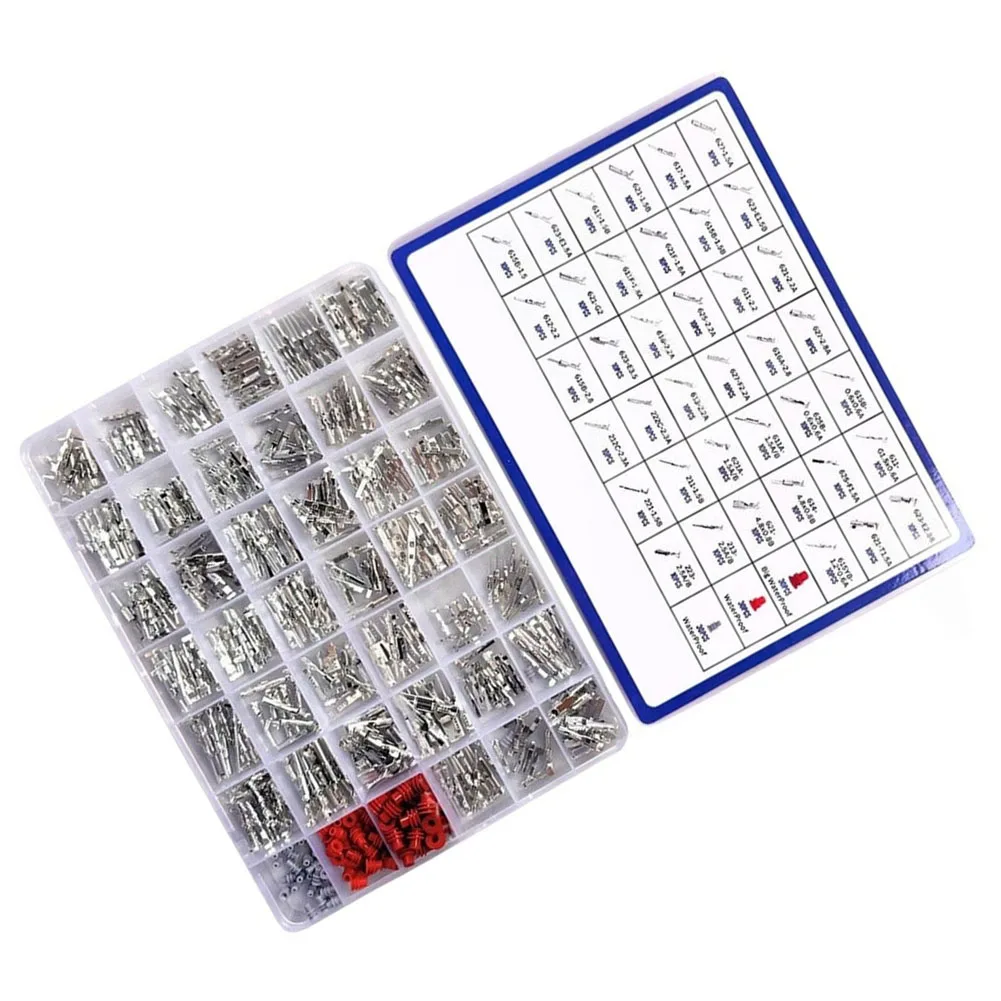 Automotive Wiring Pin Connector Kit 480pcs with 390 Male Female Terminal Types and 90 Sealed Connectors for Reliable Connections