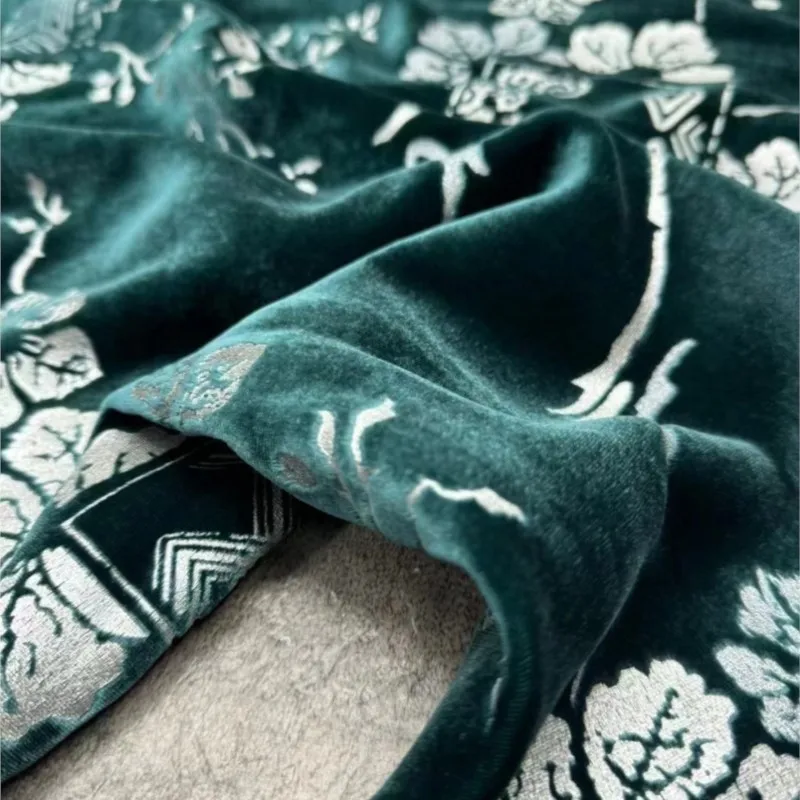 고정밀 헤비 듀티 금박 실크 벨벳 원단 중국식 탑 코튼 패딩 베이스