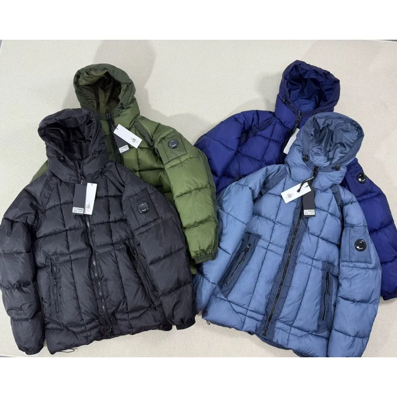 DAVIDSHAO الاتحاد الأوروبي الولايات المتحدة حجم ملابس فاخرة عالية الجودة الخريف الشتاء سميكة الدافئة مقنعين سترة معطف للرجل #4