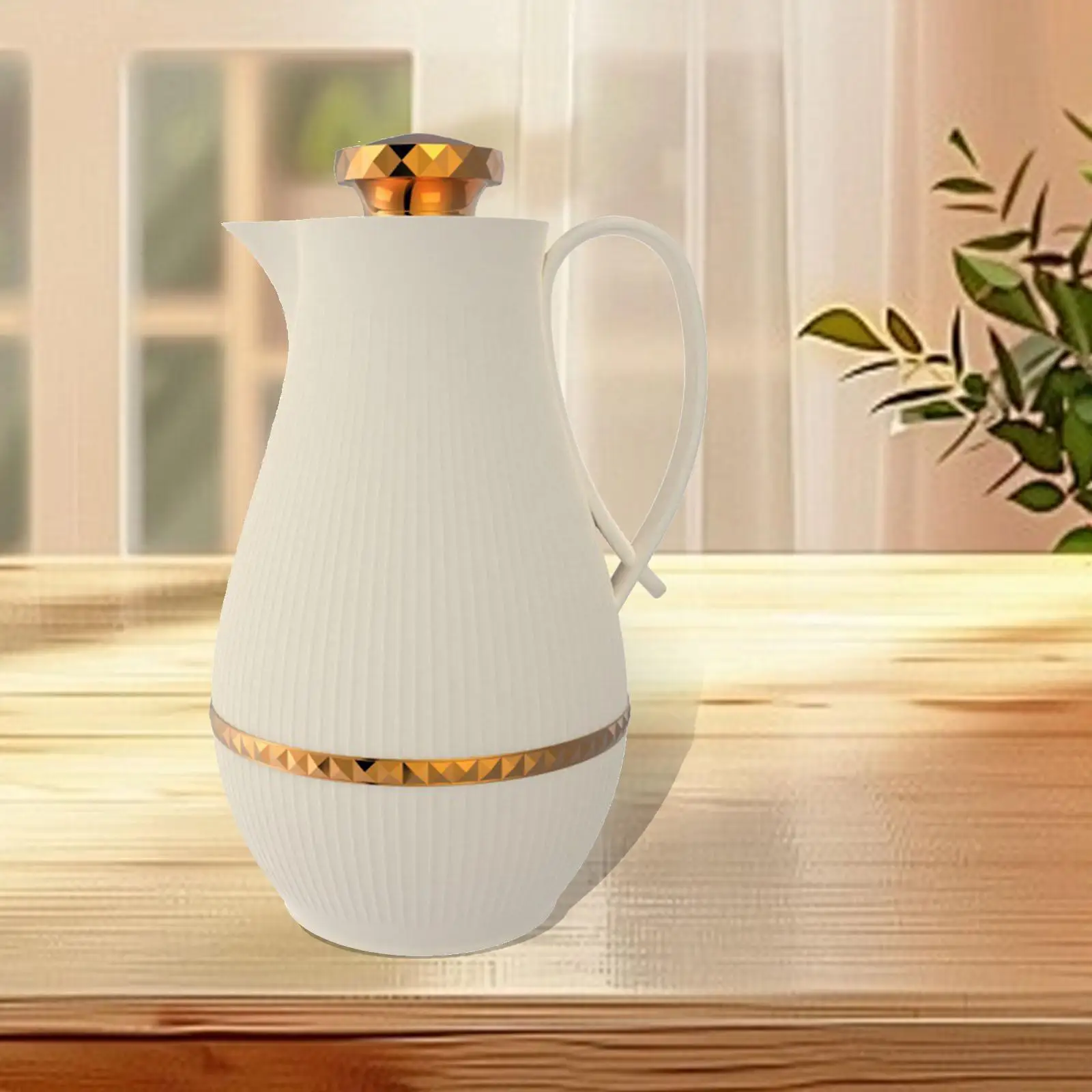 

Insulated Coffee Carafe Multiuse Beverage Dispenser Arab Style Water Kettle Teapot for Beverage Coffee Restaurant Bedside Hotel