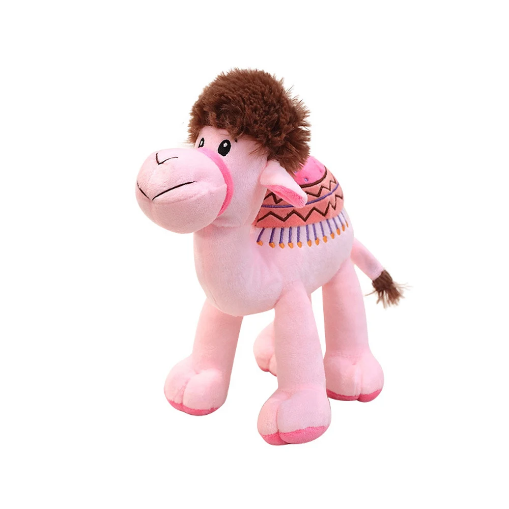 Jouet en peluche chameau du désert rose pour fille, cadeau pour enfants, cœur