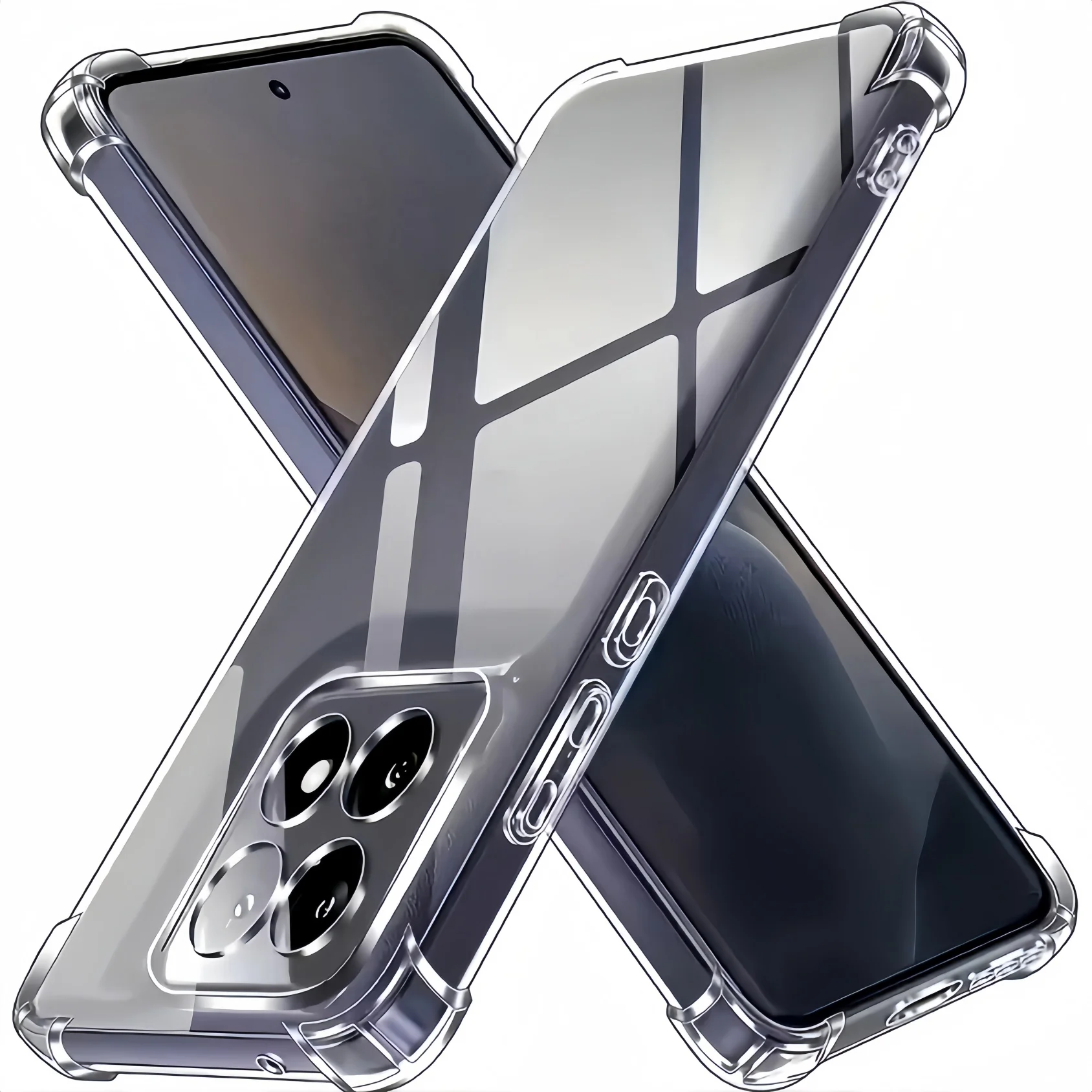 Transparente TPU Stoßfeste Schutzhülle für Motorola G86 / G85 / G84 / G77 / G67 / G56 / G54 / G35