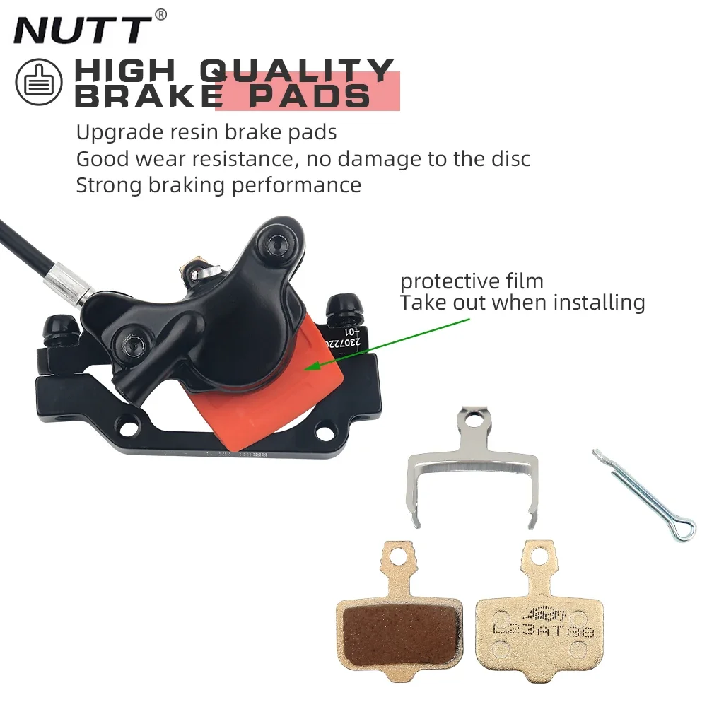 NUTT Electric Scooter Hydraulic Disc Brake With Sensor 2 Pin Male 140 160mm Power Off Brakes for :Kugoo G2 Pro /m4 Pro /m5 Pro