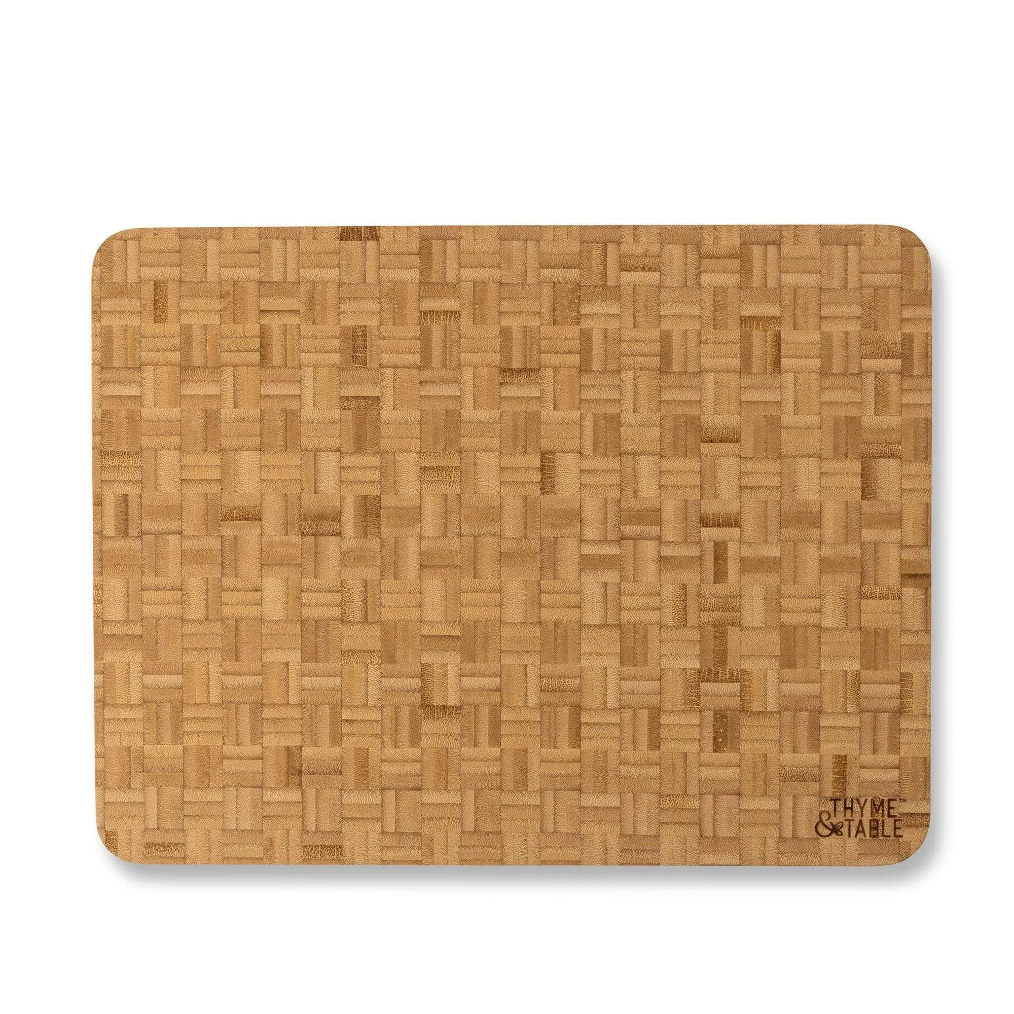 Blocco da macellaio endgrain in bambù da 13x17 pollici, tagliere reversibile con scanalatura per succo per cucina, ecologico