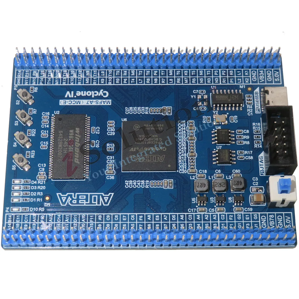 EP4CE6F17C8N Cyclone4 FPGA لوحة النظام الأساسية مجلس التنمية/EP4CE6F17C8/جهد الأسلاك التفاضلية قابل للتعديل