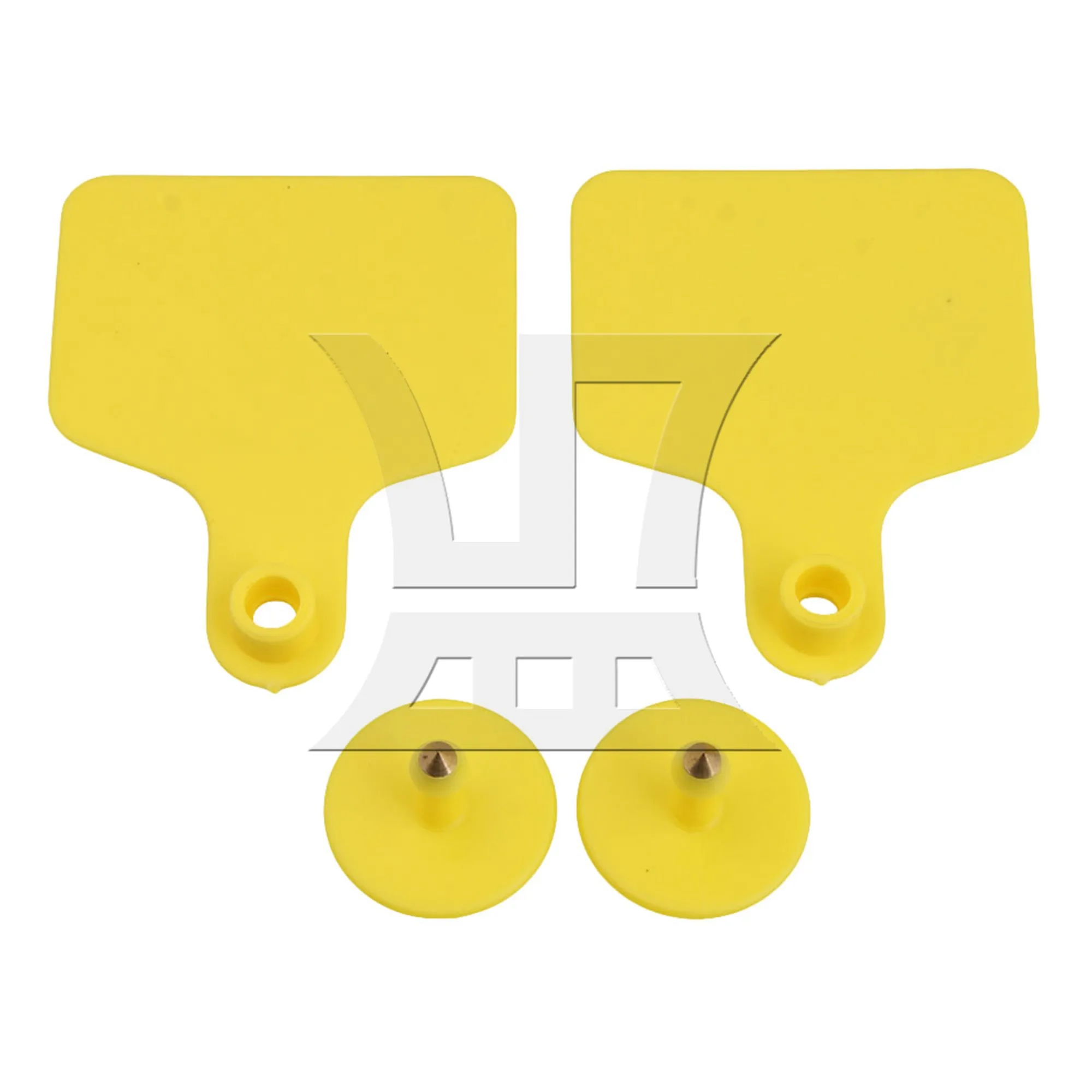 

BQLZR 200 Pcs Large Plastic Livestock Ear Tags for Sheep Cattle 2.4x2.9inch