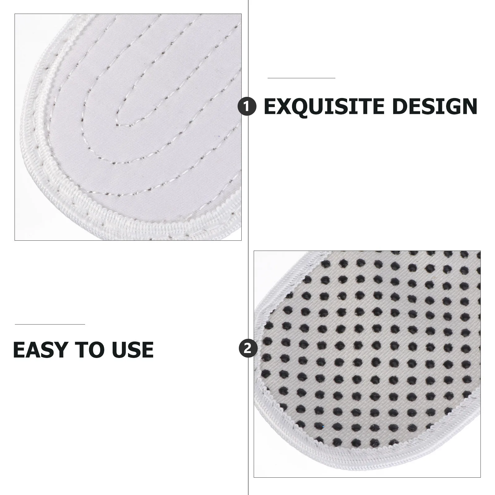 Pair Magnetic Self-Heating Foot Pad White Tourmaline Thermal Insole Improve Blood Circulation Promote Metabolism Foot Pain