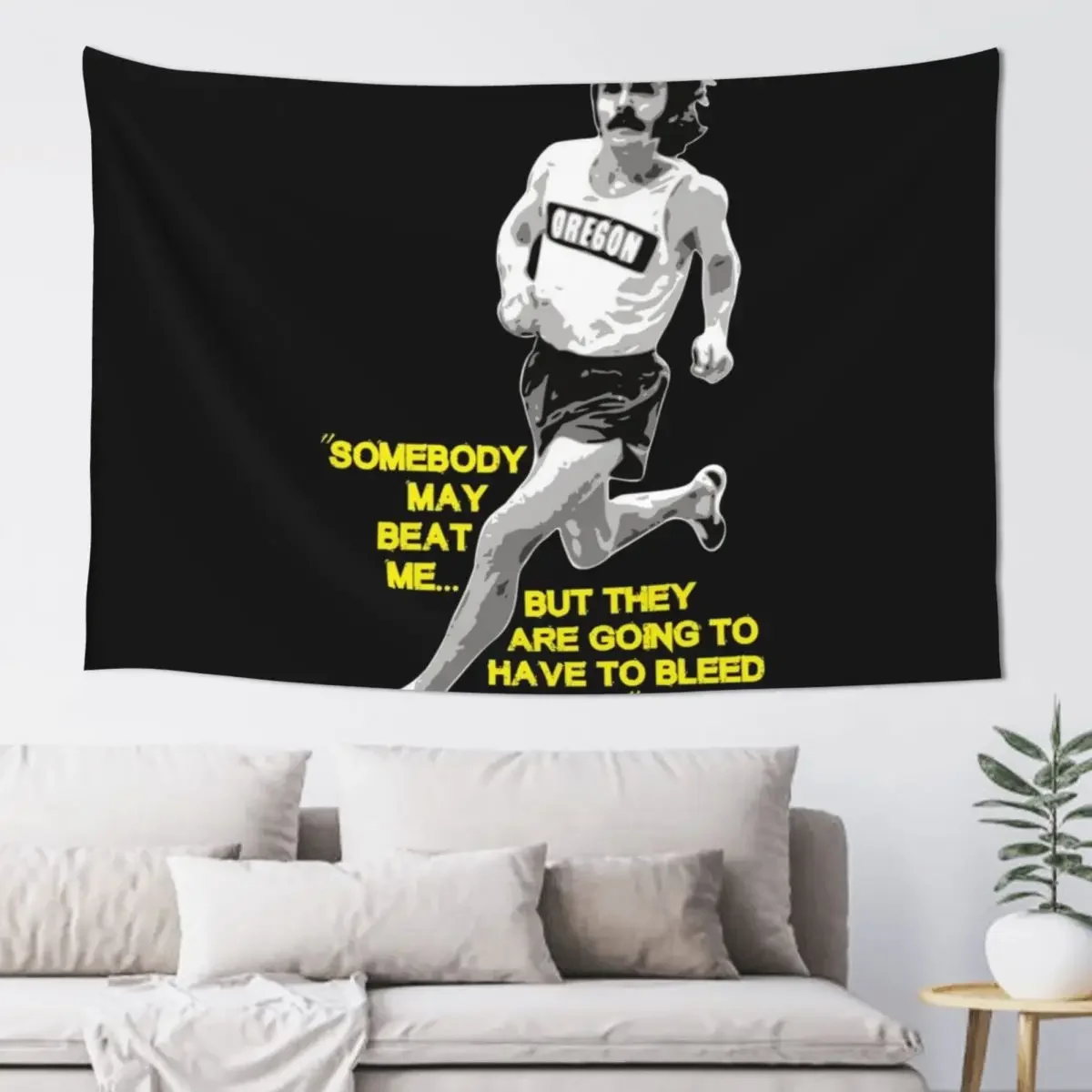 

Steve Prefontaine Quote Tapestry Wallpaper Room Aesthetic Tapestry