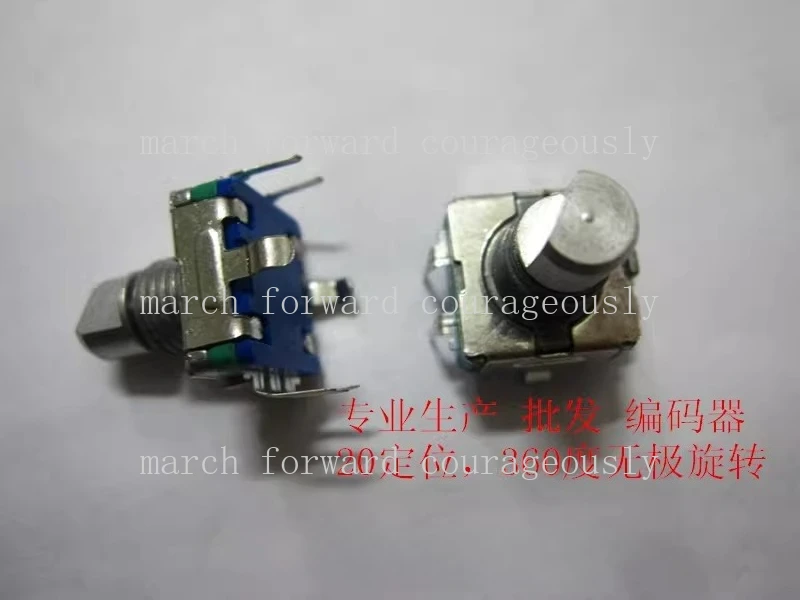10pcs EC11S push-button switch encoder 20-position 360-degree rotating short handle 10mm thick 4.5mm digital potentiometer