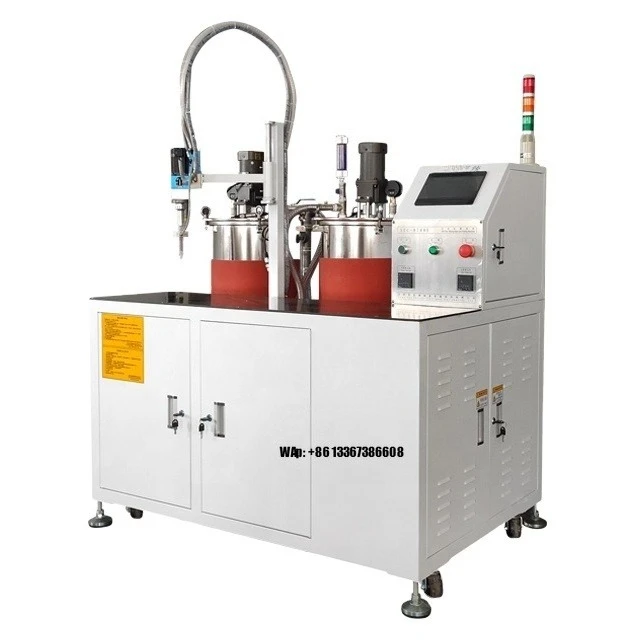 Two Part Components Liquid Silicone Epoxy Resin Polyurethane Glue Dispenser Dispensing Mixing Filling Potting Machine