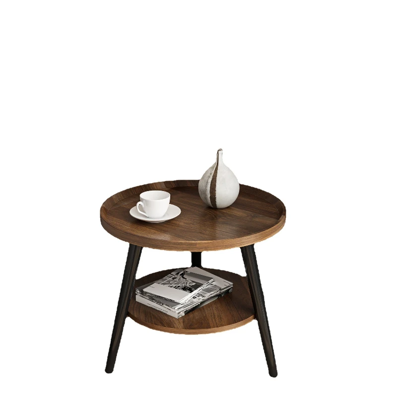 

Spot Nordic minimalist small apartment coffee table, balcony round living room double edge table