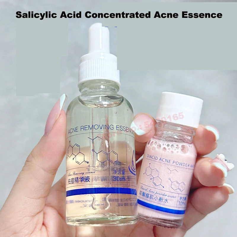 

Pink Salicylic Acid Concentrated Acne 10ml Essence - Containing Salicylic Acid, Lactose Acid, Calamine, Double Acid Dual Care