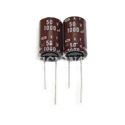 50V1000UF KY 16X25mm Nippon Chemi-con EKY-500ELL102ML25S Aluminum Electrolytic Capacitor 1000uF 50V Low Impedance Long Life