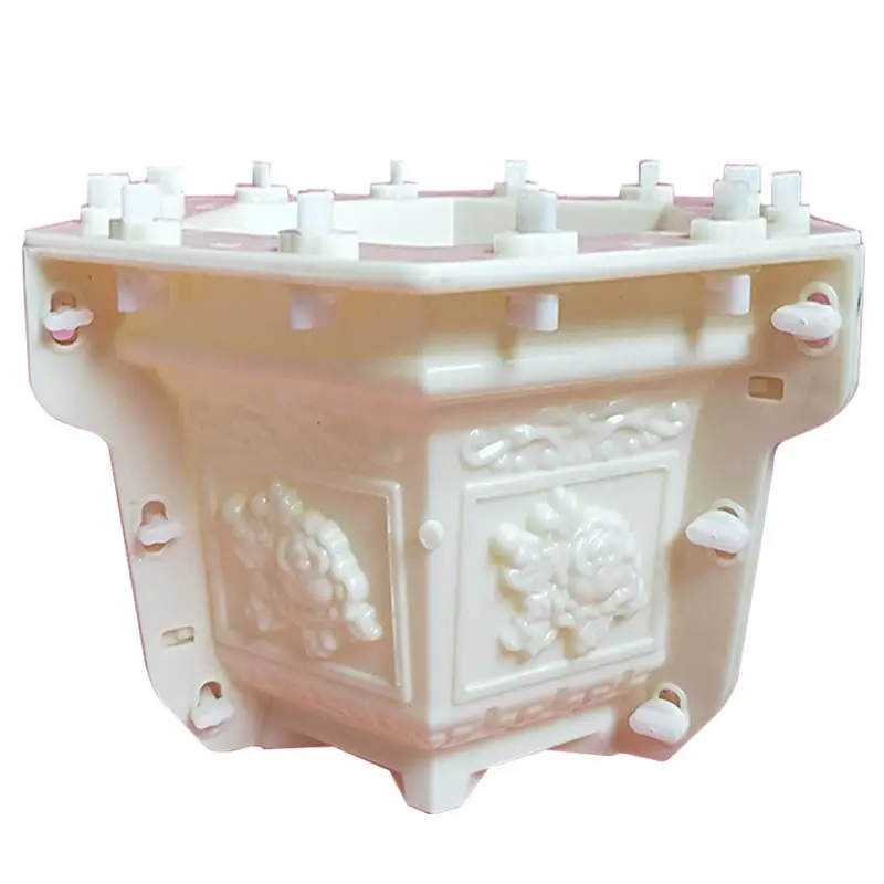 DIY Cement Flower Pot Mold, Plastic Model, Hexagonal European Round Mold, Thickened Extra-Large Concrete Mold
