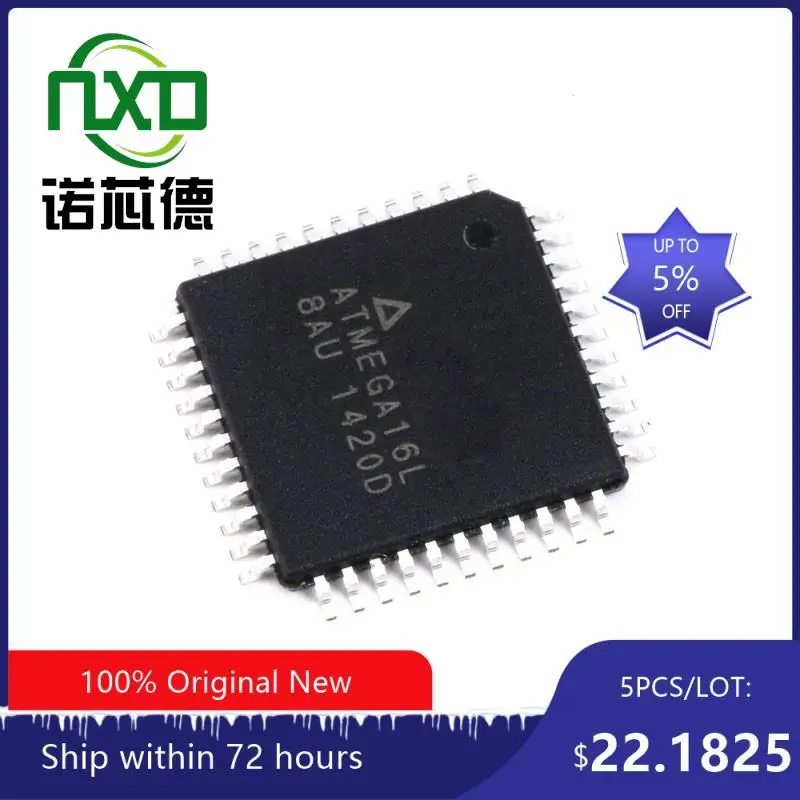 

5PCS/LOT ATMEGA16L-8AU TQFP44 new and original integrated circuit IC chip component electronics professional BOM matching